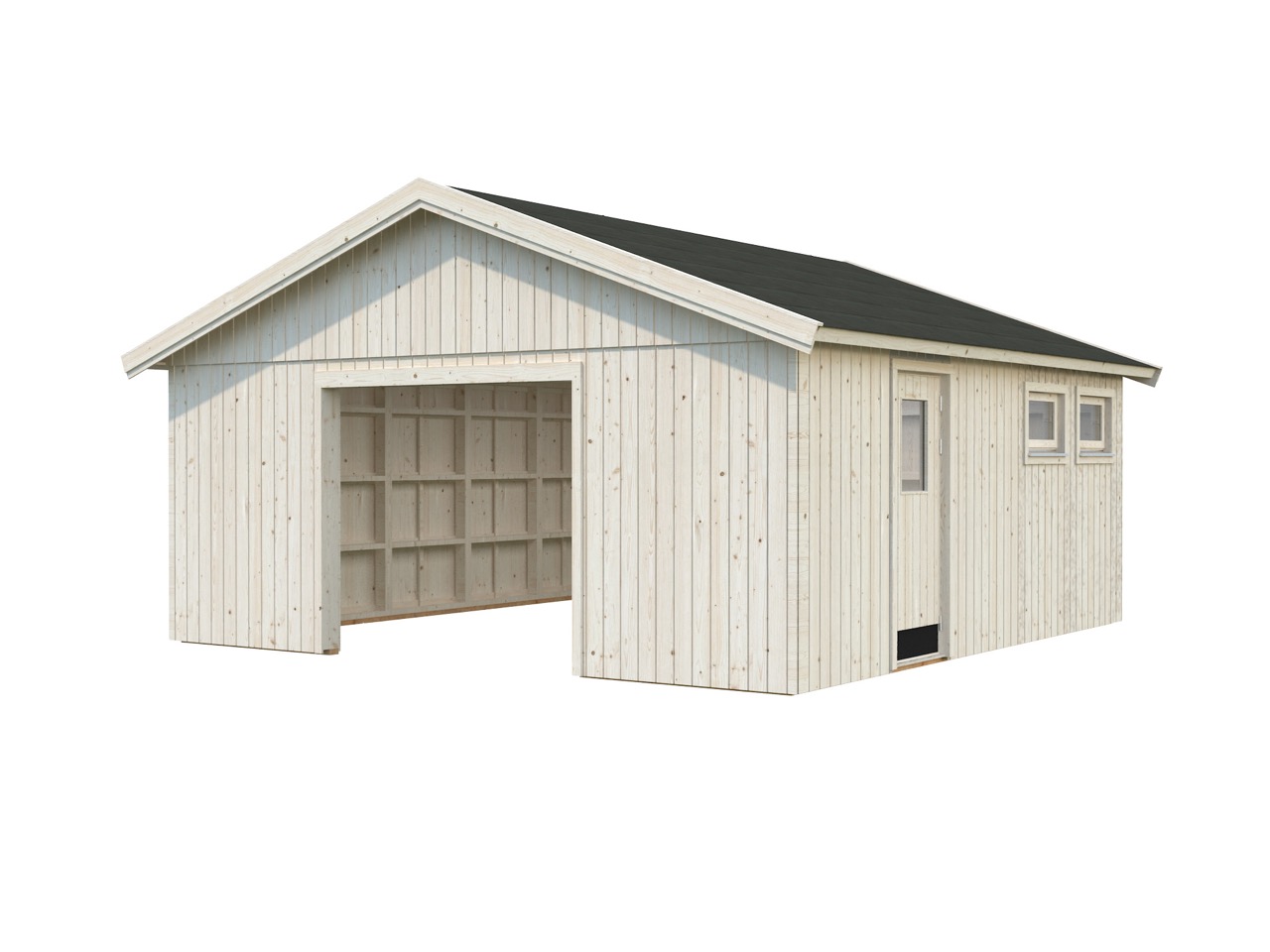 PALMAKO Holz-Garage Andre 28,5 m² ohne Tor 18mm 557x576cm | Garagen aus  Holz günstig kaufen im Shop von