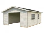 PALMAKO Holz-Garage Roger 19,0 m² mit Sektionaltor 44mm 380x570cm | Garagen  aus Holz günstig kaufen im Shop von
