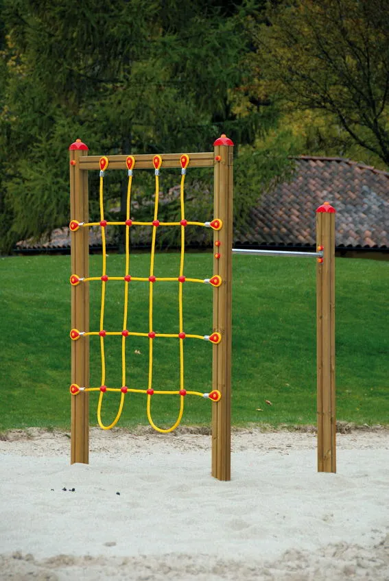 Mehr funktionaler sportkomplex Spielgeräte Kinder Holz Kletterwand Sportgerät 