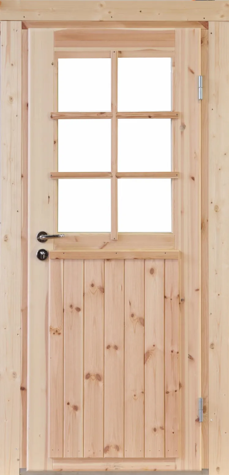 Gartenhaus Holz Einzel-T�r Finn f�r Wandst�rke ISO-Verglasung 44mm