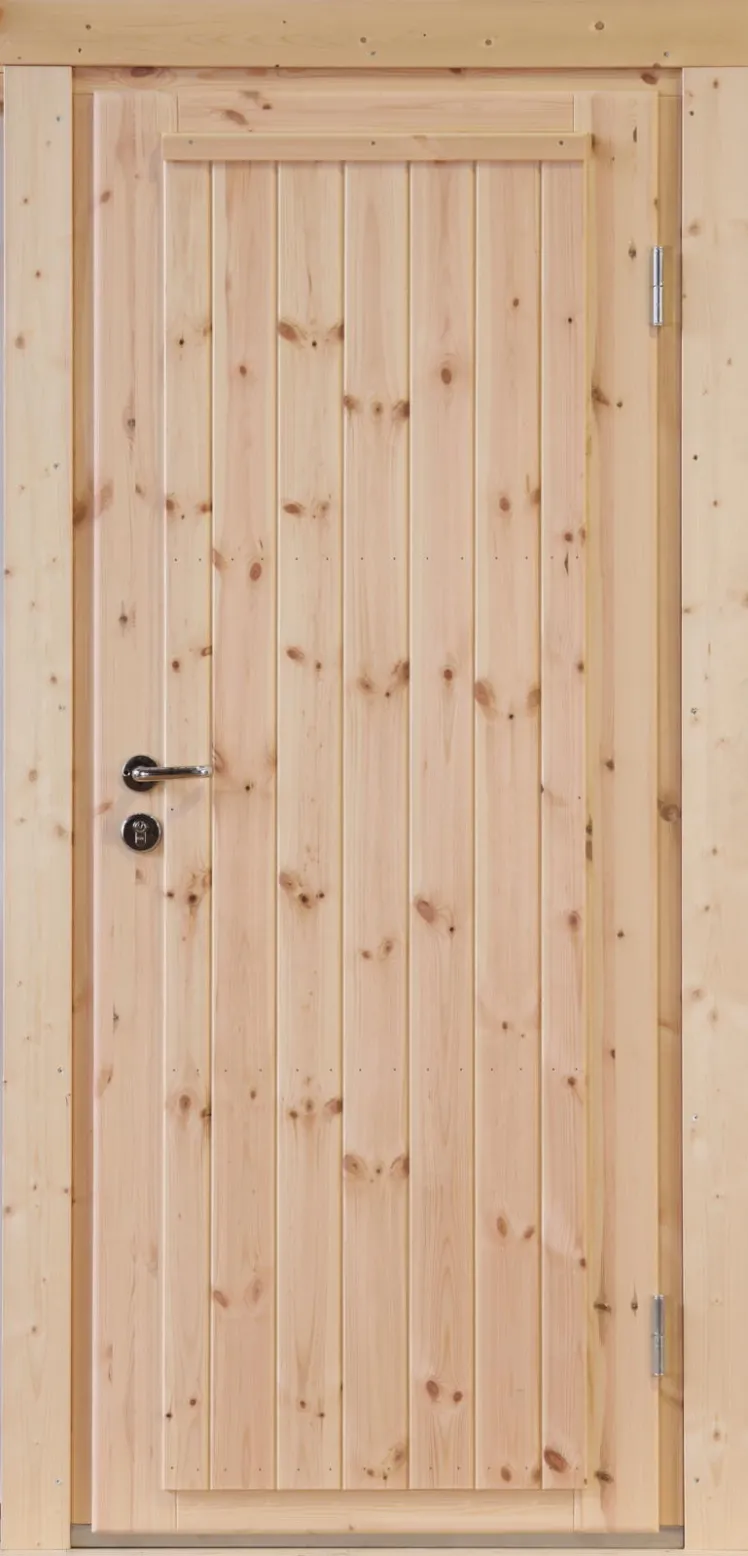 Gartenhaus Holz Einzel-T�r Erik XL f�r 58mm Wandst�rke Blockhaus Blockbohlen