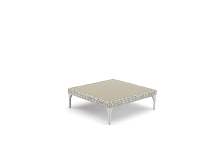 DEDON SET MU Kaffeetisch 90 x 90 cm, Glas