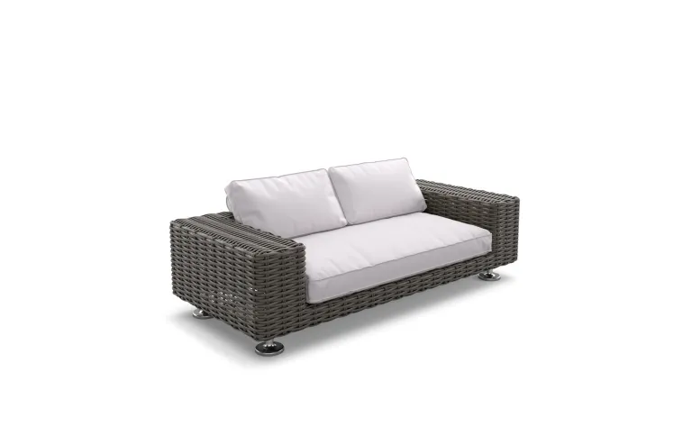 DEDON PAROS 2er-Sofa Polyrattan Loungesofa Couch