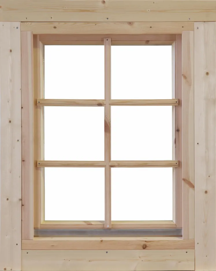 Einzel-Fenster Marit 70 ISO 70mm Holzfenster Gartenhausfenster Einbaufenster