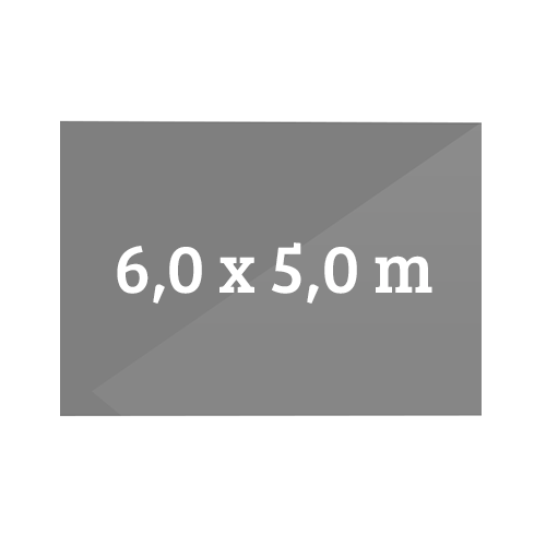 600 x 500 cm, rechteckig