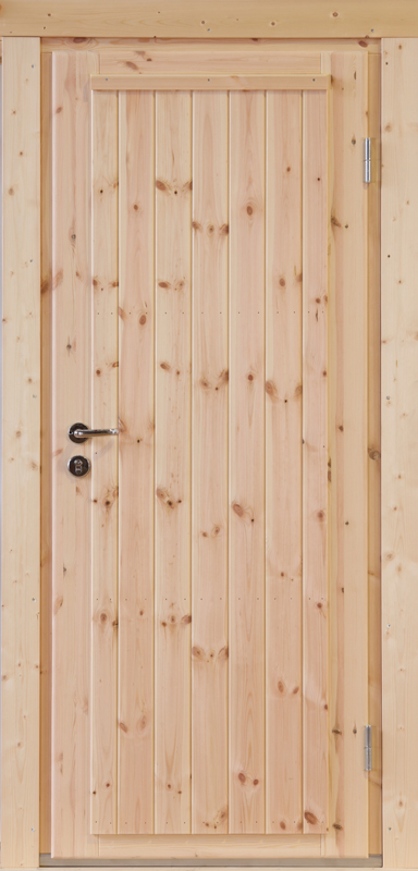 Einzel- Tür Erik XL Holztür für Gartenhäuser Holzhäuser Nebeneingang